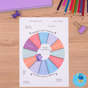 Things I Can Control Activity & Poster Pack - Emotional Regulation