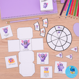 Feelings & Emotions - Dice & Spinners - Discussion Starters & Calming Strategies