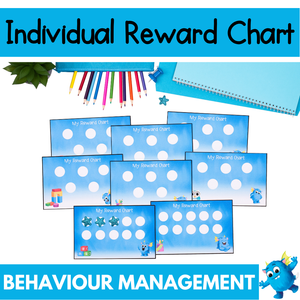 Personal Reward Charts - Printable Individual Behaviour Tracker - 5 or 10 Dots