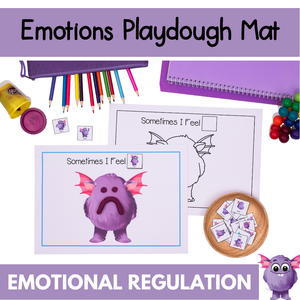 Emotions Playdough Mats - Activities for Emotional Awareness Through Play