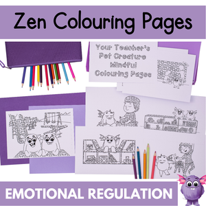 Zen Colouring Pages for Mindfulness and Calming