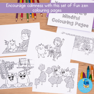 Zen Colouring Pages for Mindfulness and Calming
