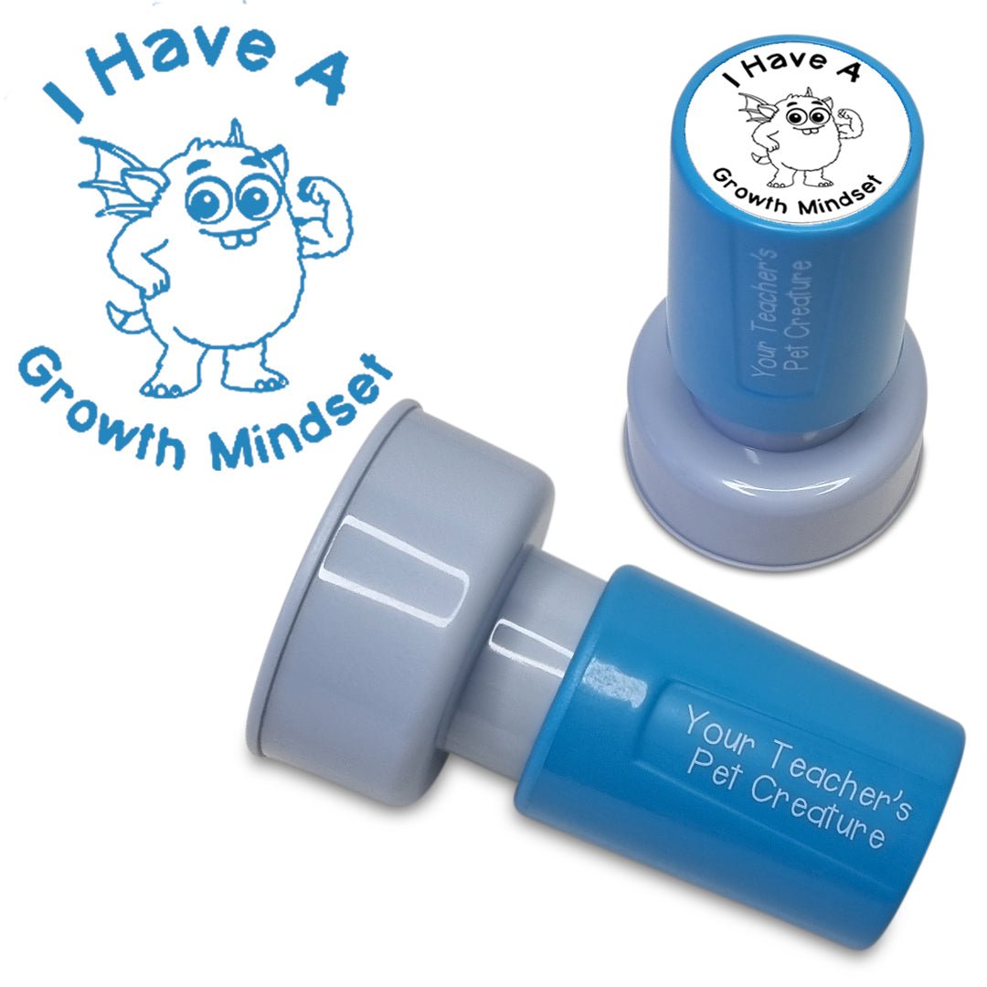 I Have A Growth Mindset - Pre Inked Teacher Stamp - Your Teacher's Pet Creature