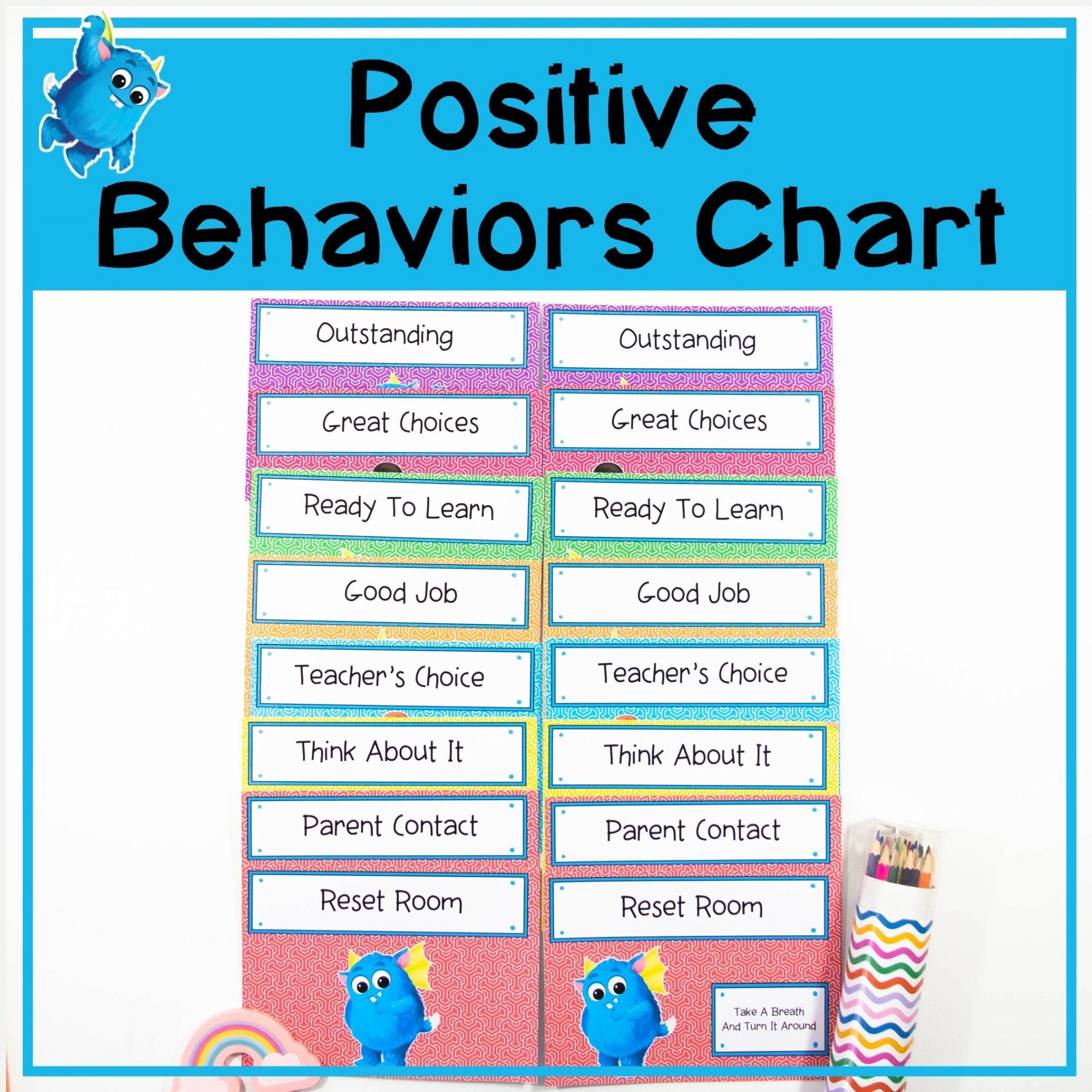 Positive Behaviour Ladder - Your Teacher's Pet Creature
