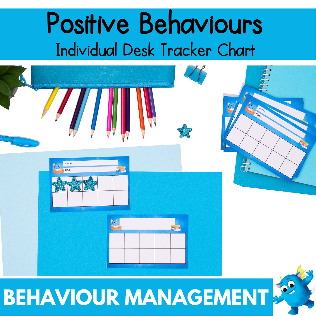 Printable Desk Positive Behaviour Chart - Individual Tracker
