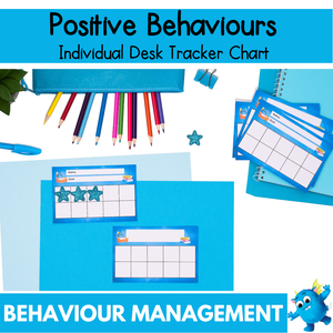 Printable Desk Positive Behaviour Chart - Individual Tracker