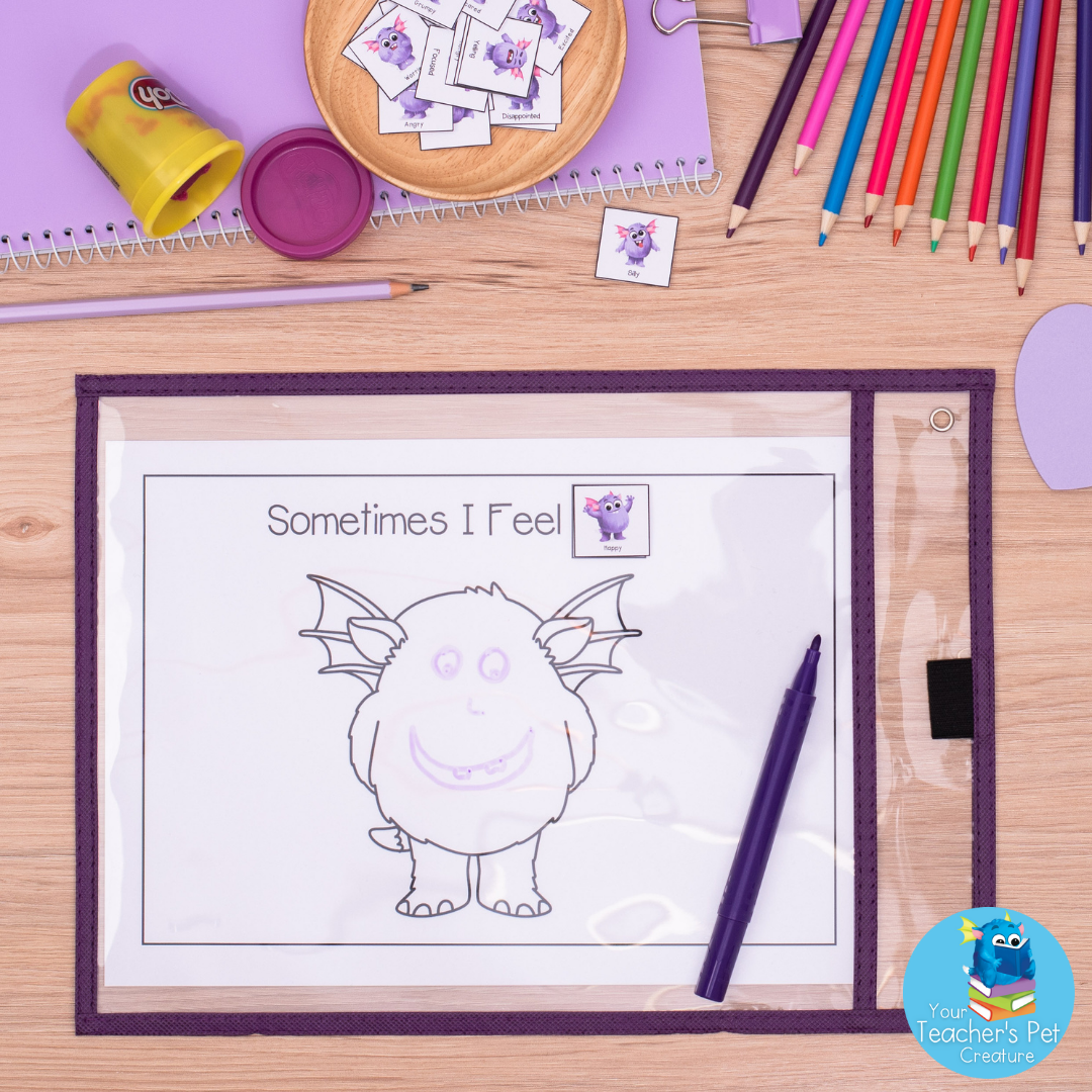 Emotions Playdough Mats - Activities for Emotional Awareness Through Play