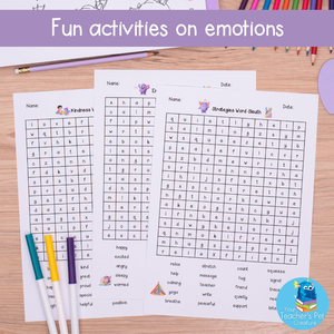 Early Finisher Activities - Emotions and Feelings Themed
