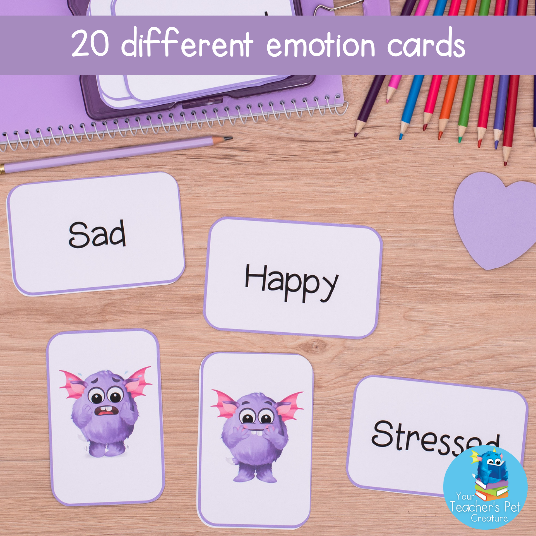 Flashcards to Recognise & Identify Feelings & Emotions - Visuals