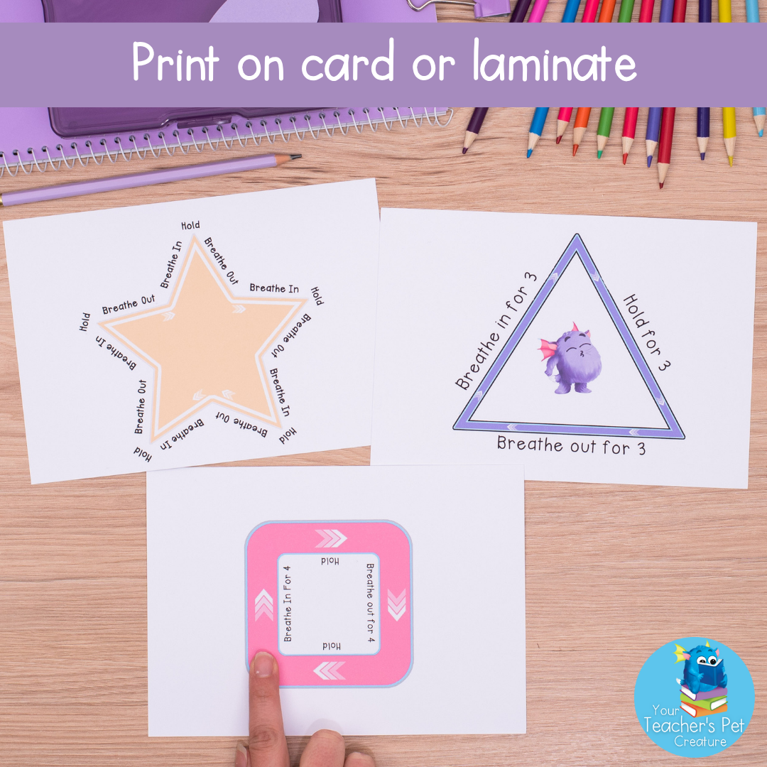 Breathing Boards for Calm Corner - Printable Calming Self Regulation Strategies