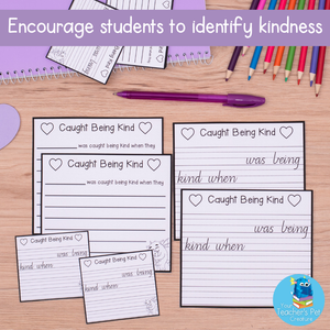 Caught Being Kind Pack - Nominate Acts of Kindness + Award + Banner