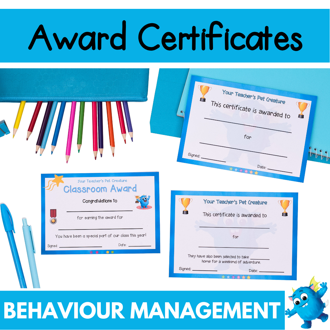Printable Award Certificate to Encourage Positive Behaviours - Individual Reward