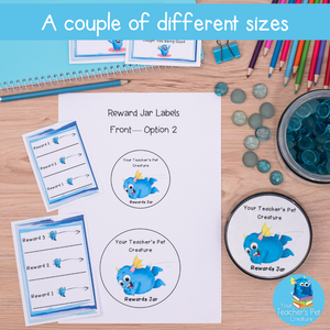 Printable Reward Jar Labels - Easy Markers to Track Class Behaviour & Rewards