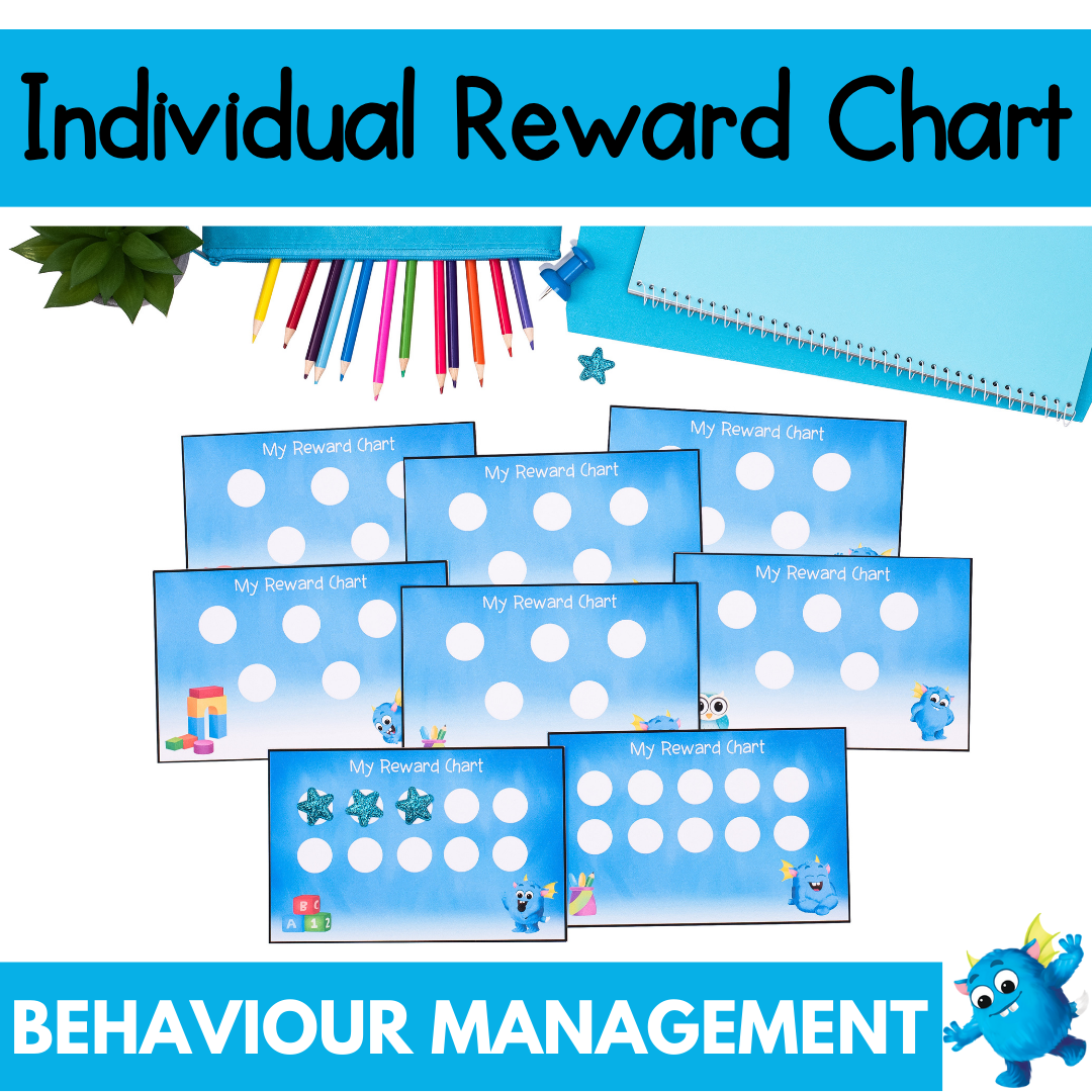 Personal Reward Charts - Printable Individual Behaviour Tracker - 5 or 10 Dots