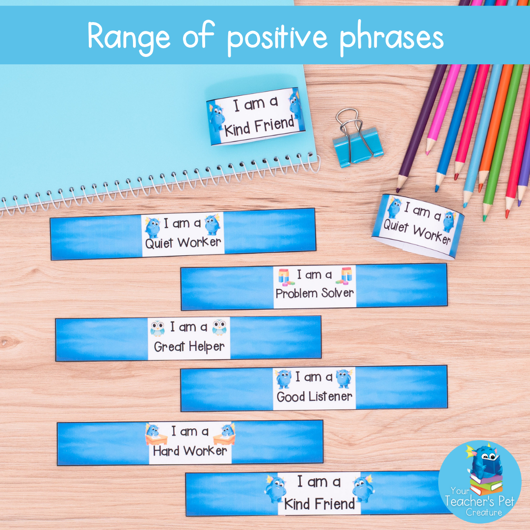 Printable Brag Tags Lanyards & Wristbands - Blue