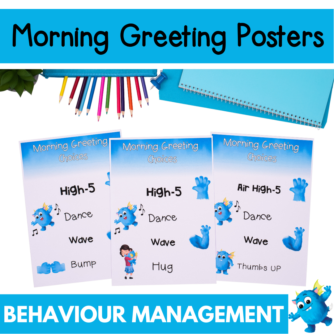 Morning Greetings Posters - Including Socially Distanced Non Contact Greetings