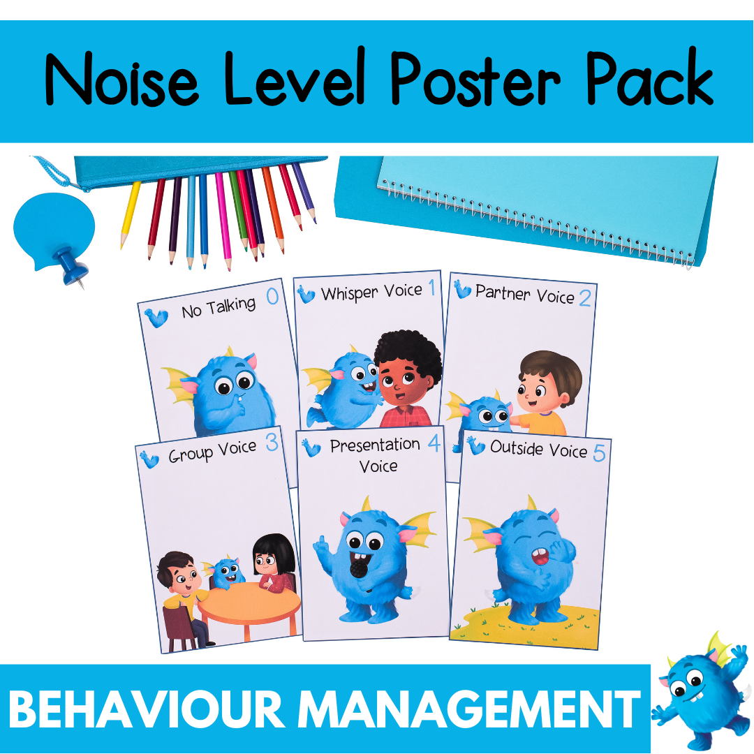 Volume Level Poster Pack - Voice Level Visual Reminder & Management Tool