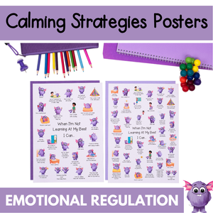 Calming Strategies Posters for Emotional Regulation - Calming Corner Printables