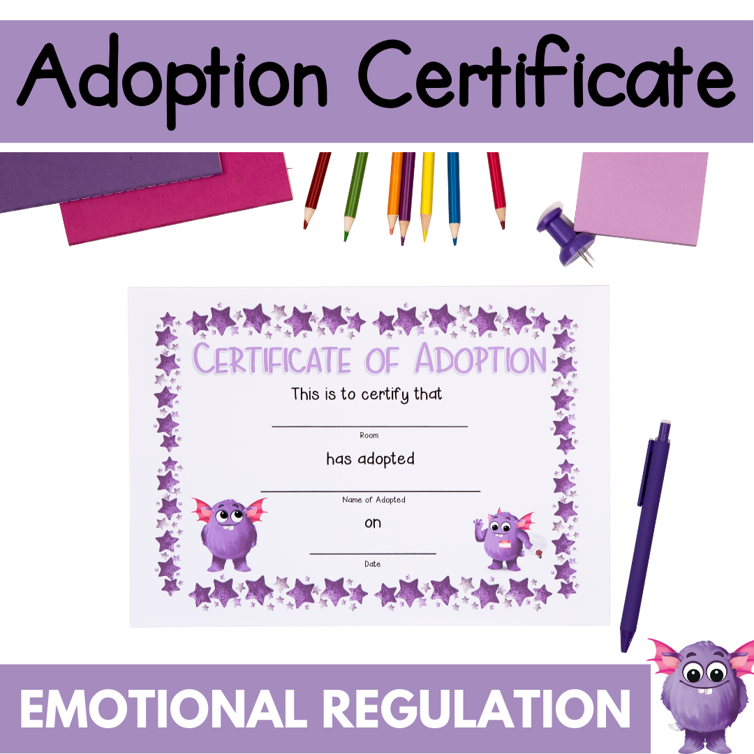 Adoption Certificate - Purple