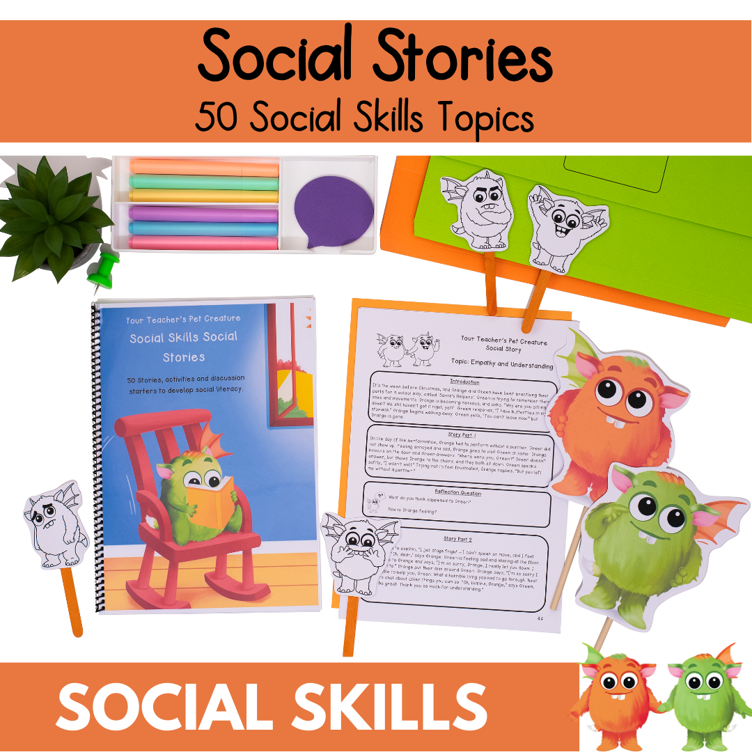 50 Social Stories - Social Skills Lessons & Activities - Taking Turns & More