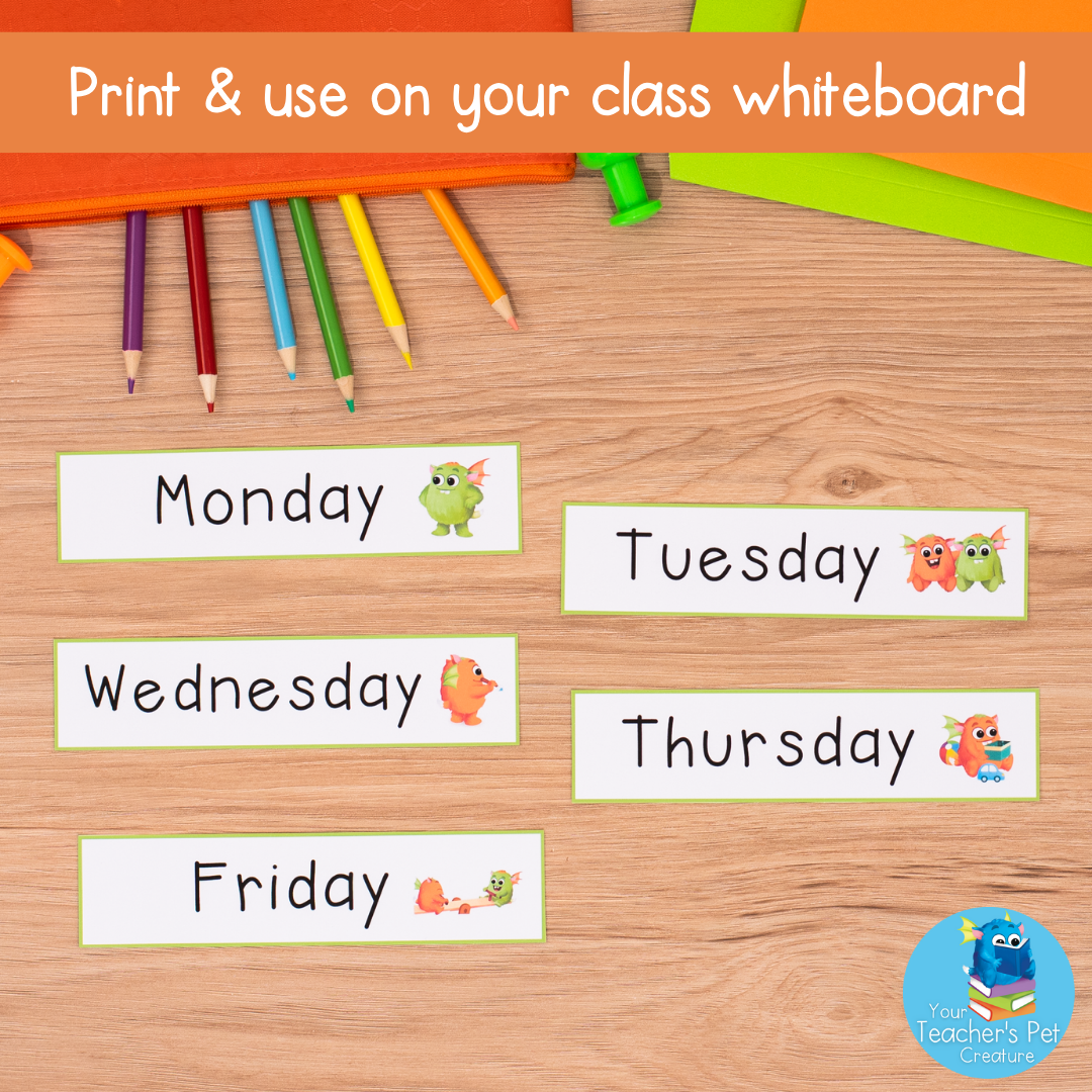 Interactive Wall Calendar - Green and Orange