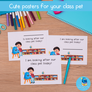 Pet Helper Poster - Blue