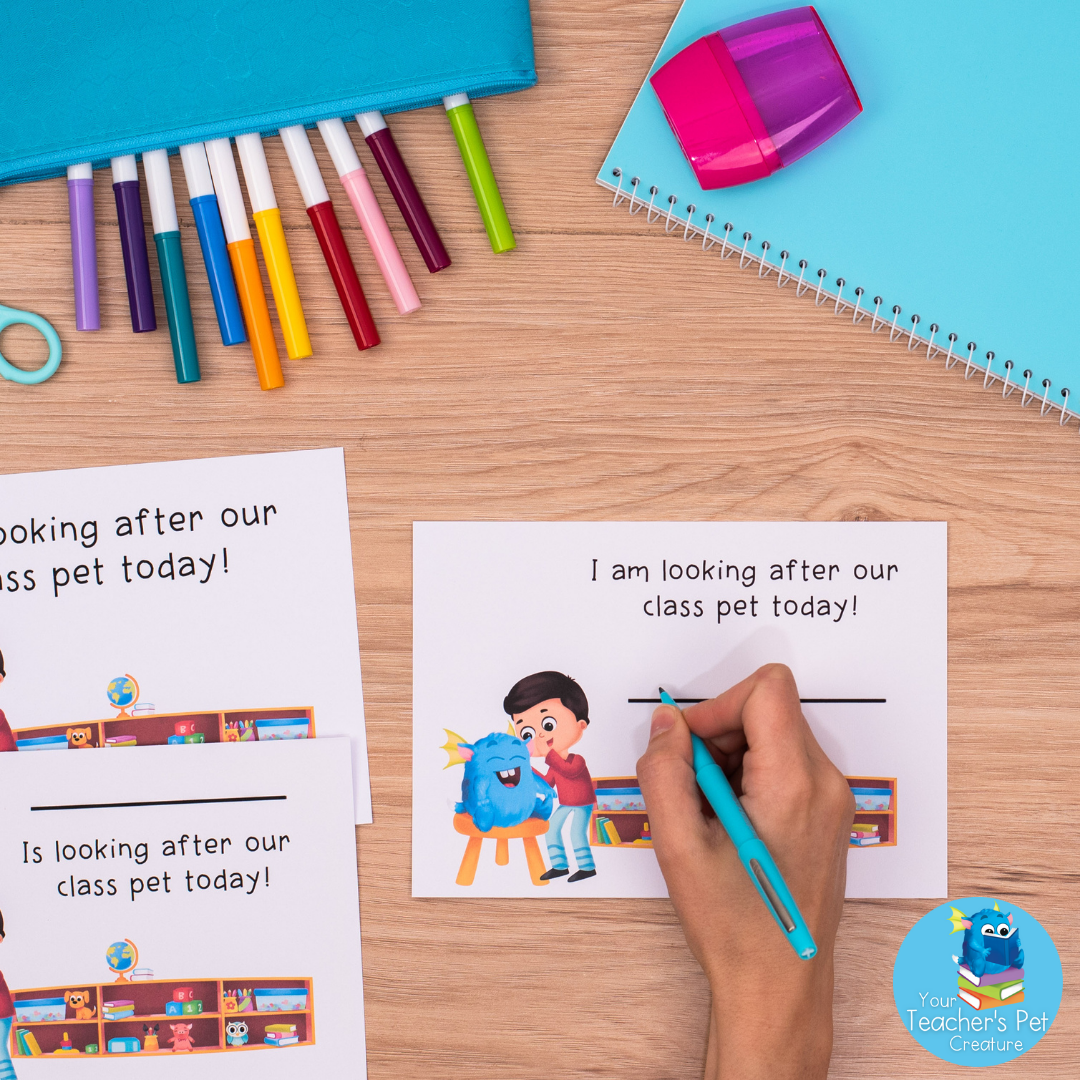 Pet Helper Poster - Blue