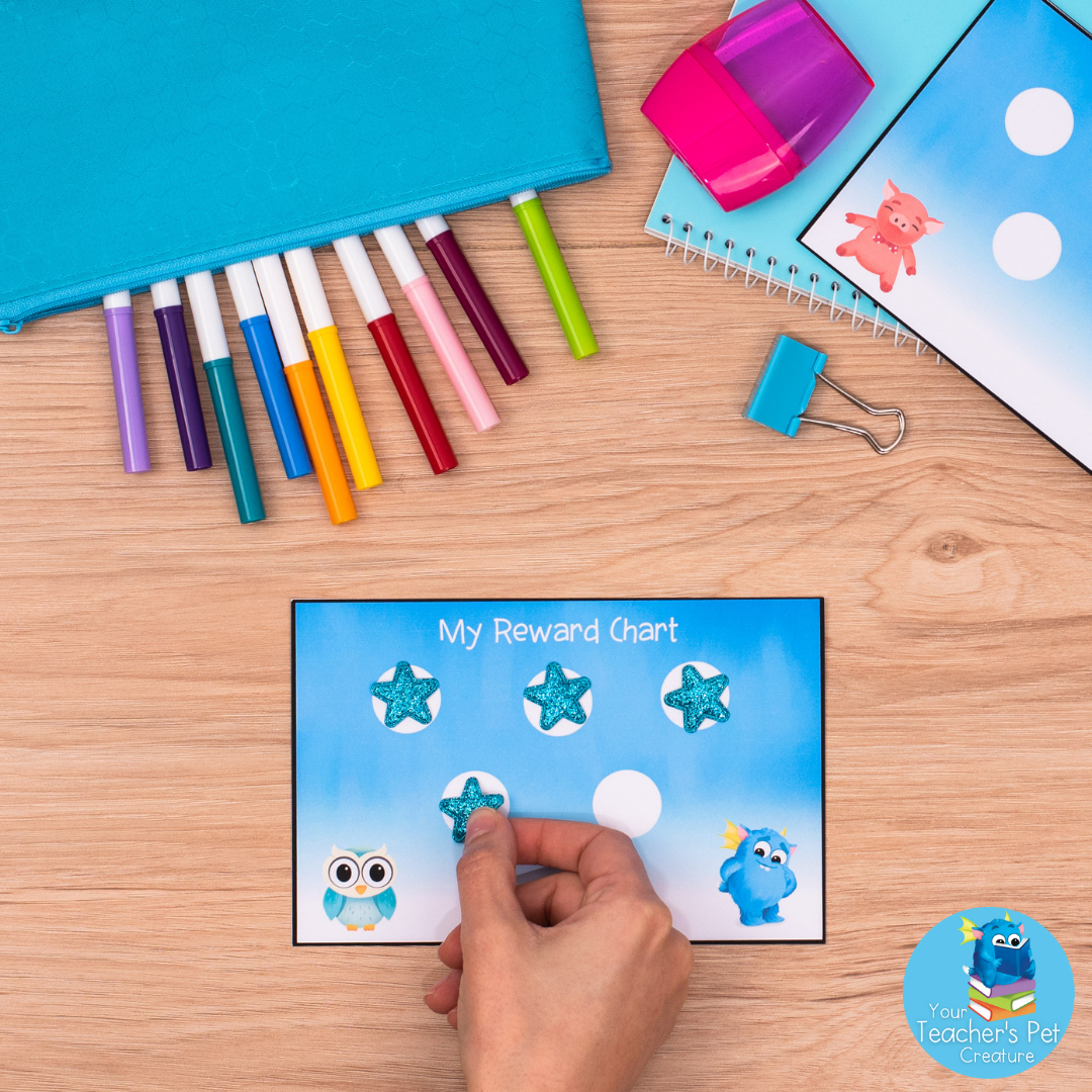 Personal Reward Charts - Printable Individual Behaviour Tracker - 5 or 10 Dots