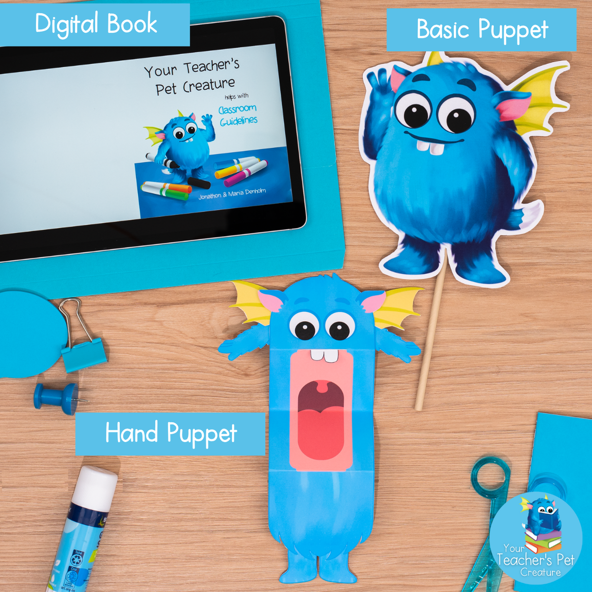 Triple Digital Book & Printable Puppets Bundle