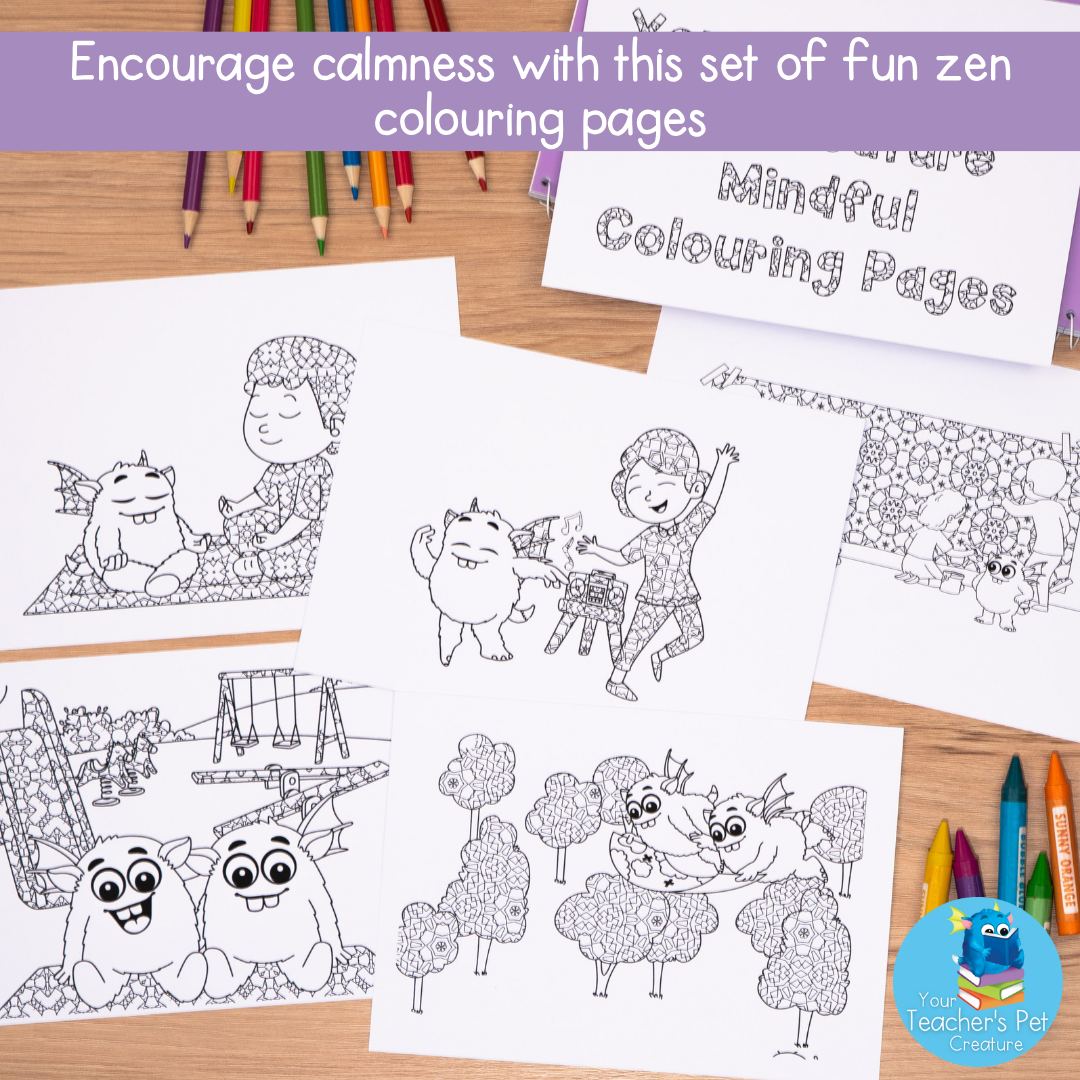 Zen Colouring Pages for Mindfulness and Calming