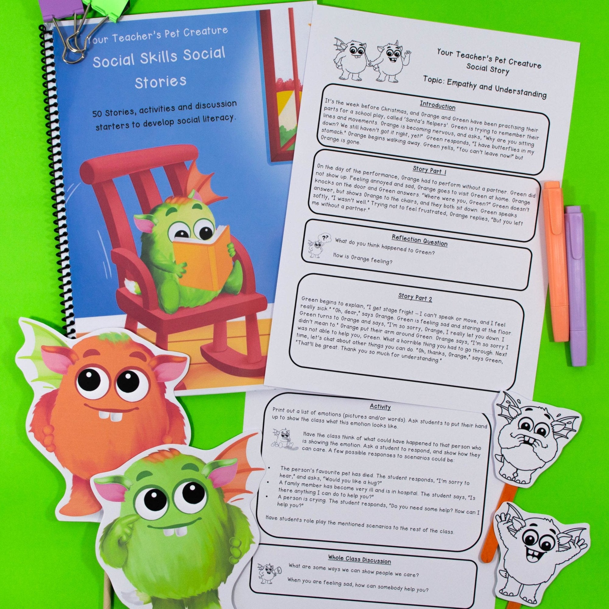 50 Social Stories - Social Skills Lessons & Activities - Taking Turns & More - Your Teacher's Pet Creature