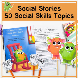 50 Social Stories - Social Skills Lessons & Activities - Taking Turns & More - Your Teacher's Pet Creature