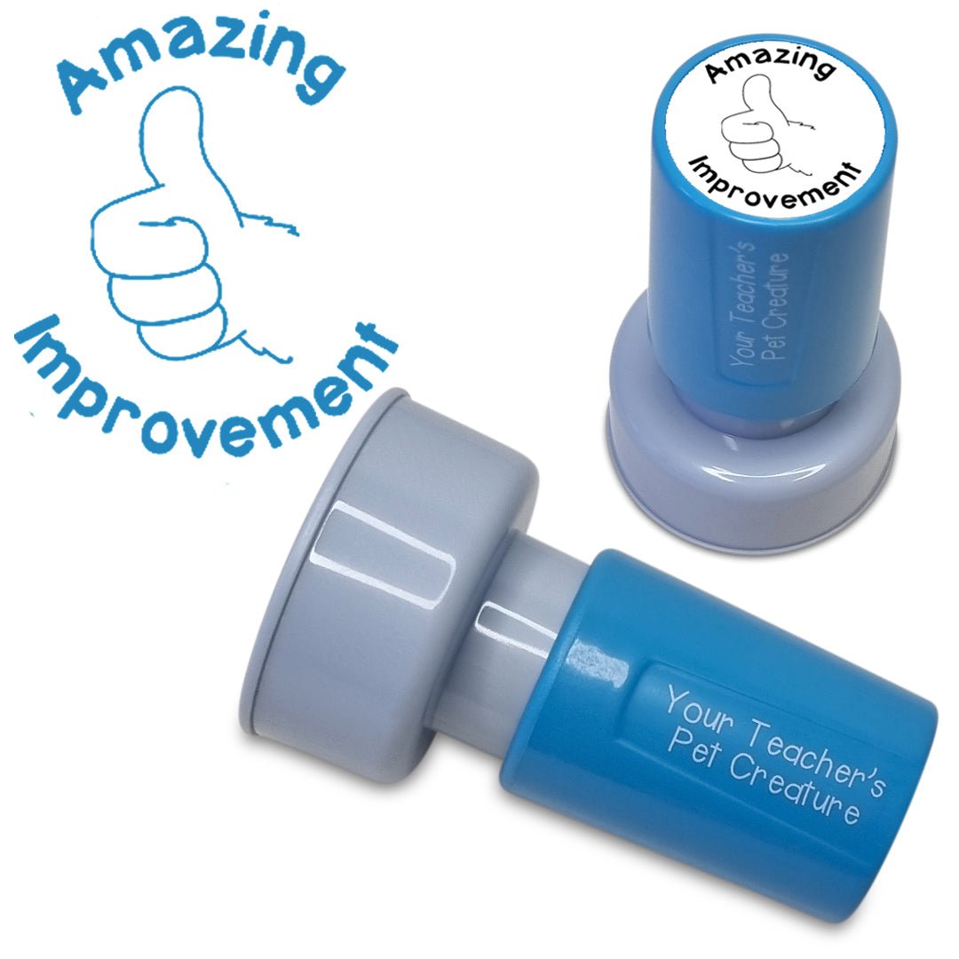 Amazing Improvement - Pre Inked Teacher Stamp - Your Teacher's Pet Creature