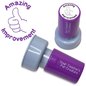 Amazing Improvement - Pre Inked Teacher Stamp - Your Teacher's Pet Creature