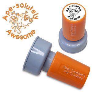 Ape-solutely Awesome - Pre Inked Teacher Stamp - Your Teacher's Pet Creature