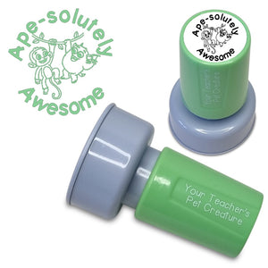 Ape-solutely Awesome - Pre Inked Teacher Stamp - Your Teacher's Pet Creature