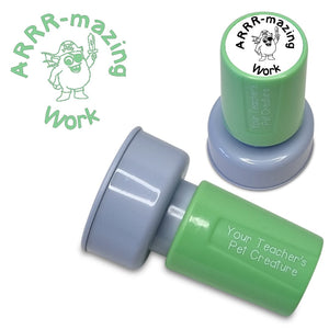 ARRR-mazing Work - Pre Inked Teacher Stamp - Your Teacher's Pet Creature