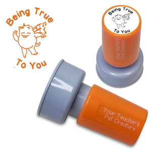 Being True To You - Pre Inked Teacher Stamp - Your Teacher's Pet Creature