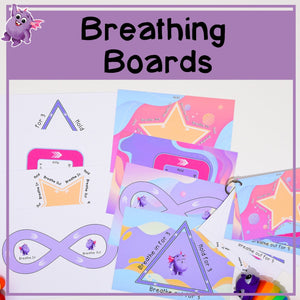 Breathing Boards for Calm Corner - Printable Calming Self Regulation Strategies - Your Teacher's Pet Creature
