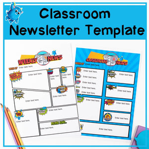 Classroom Newsletter Template - Your Teacher's Pet Creature