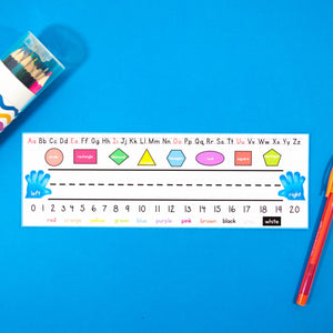 Editable Desk Name Tags for Desk Toppers - Alphabet Numbers Shapes Colours - Your Teacher's Pet Creature