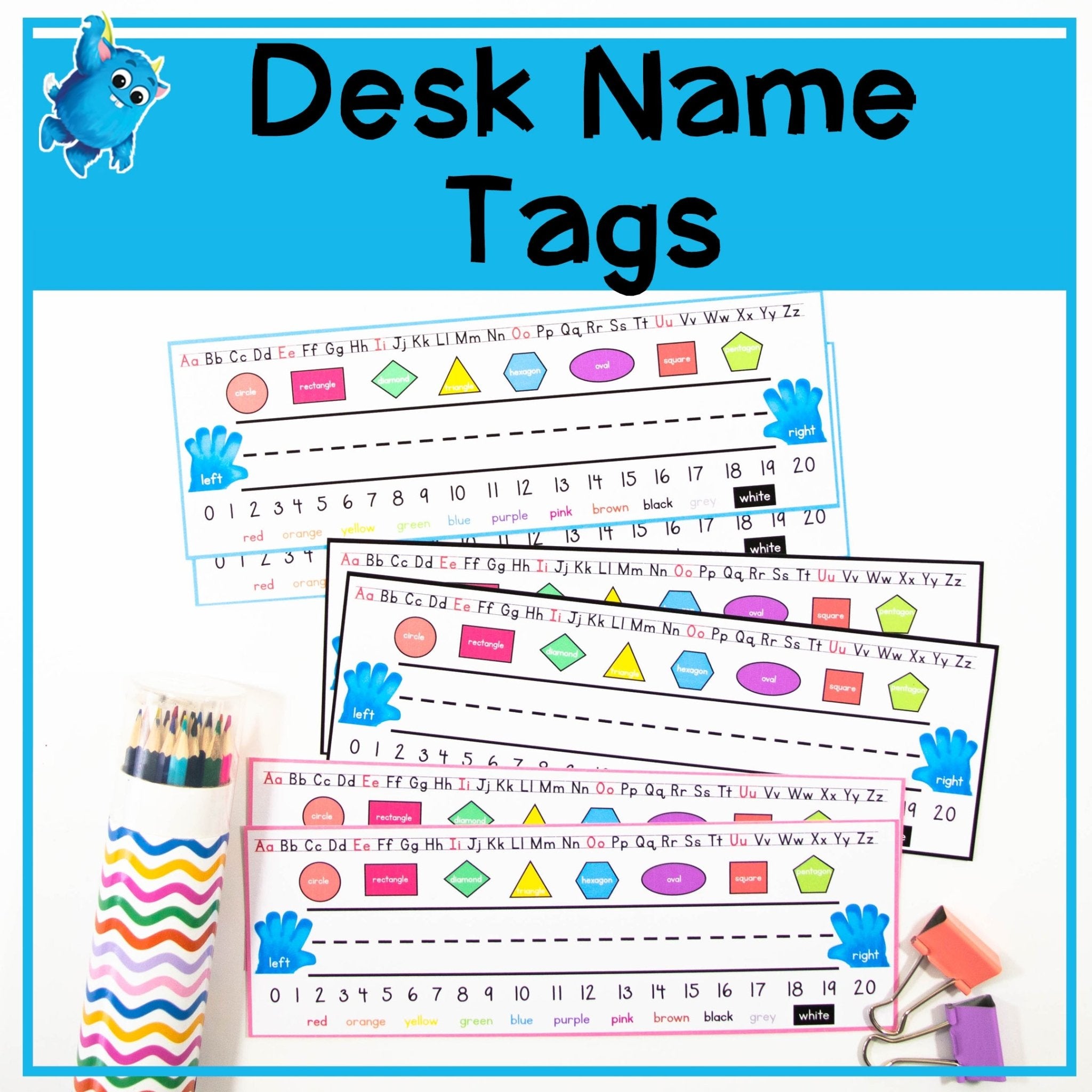 Editable Desk Name Tags Printable Made By Teachers, 50% OFF