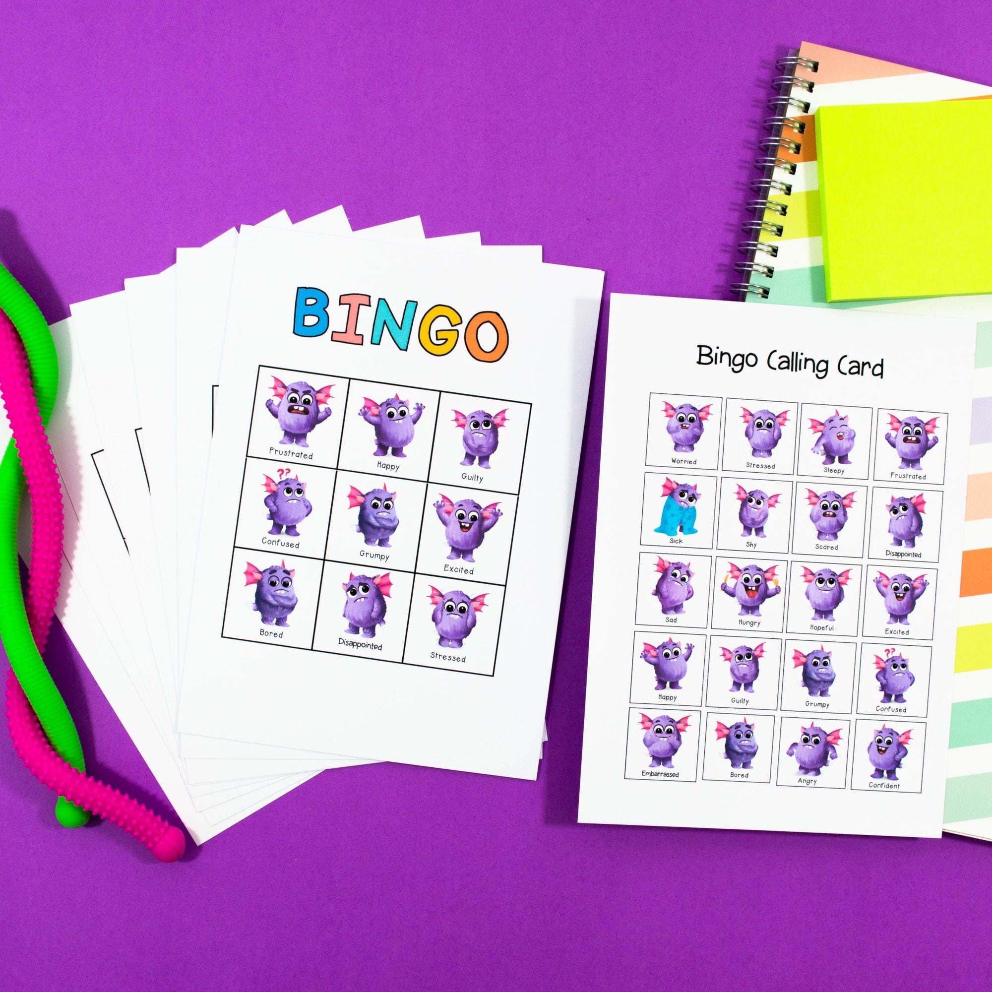 Emotions Bingo - Your Teacher's Pet Creature