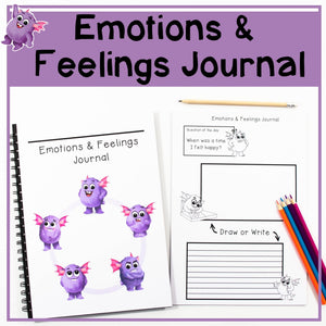 Emotions & Feelings Daily Reflection Journal - Question of the Day Write or Draw - Your Teacher's Pet Creature