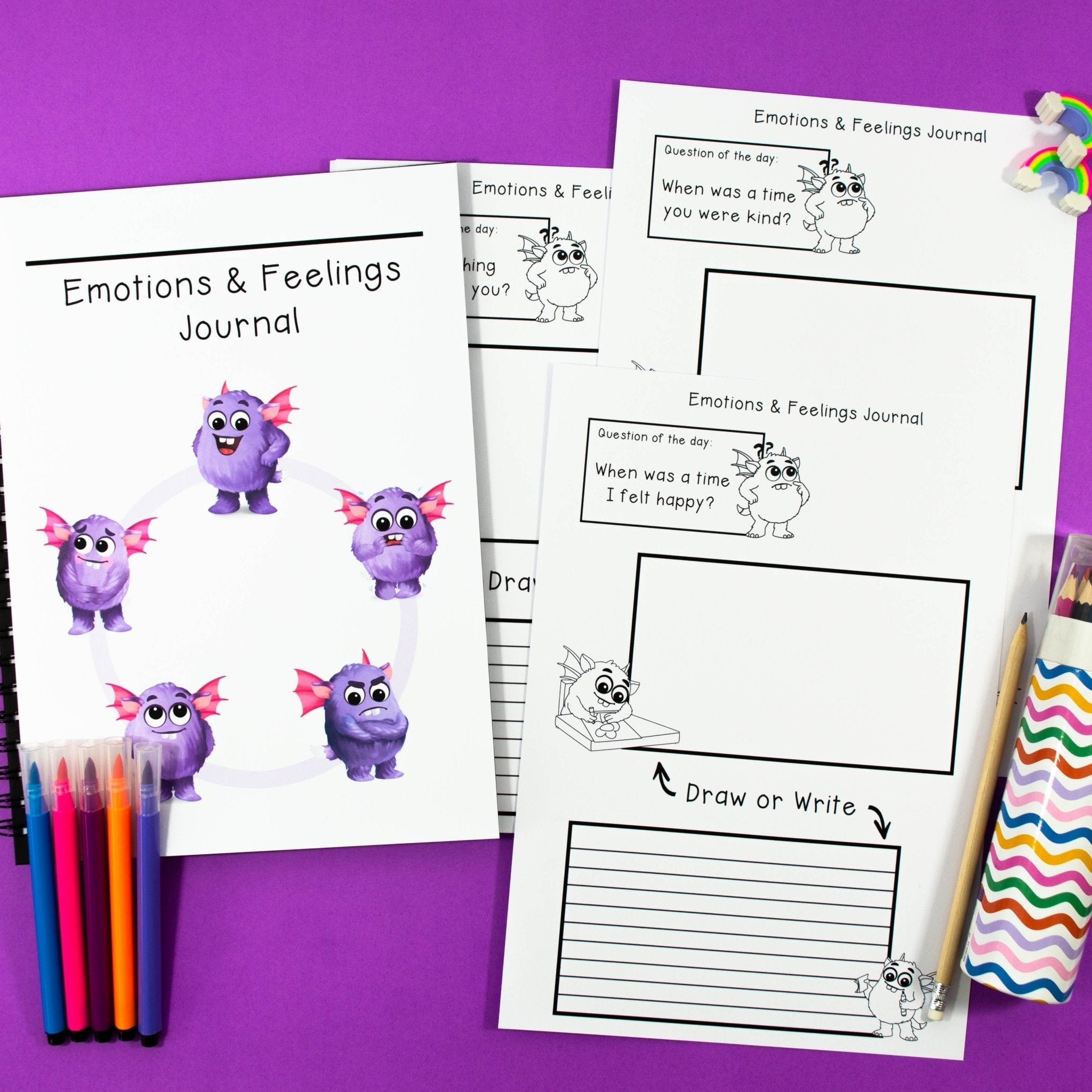 Printable Emotions and Feelings Journal | Emotional Regulation