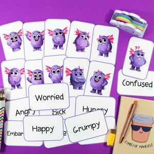 Flashcards to Recognise & Identify Feelings & Emotions - Visuals - Your Teacher's Pet Creature