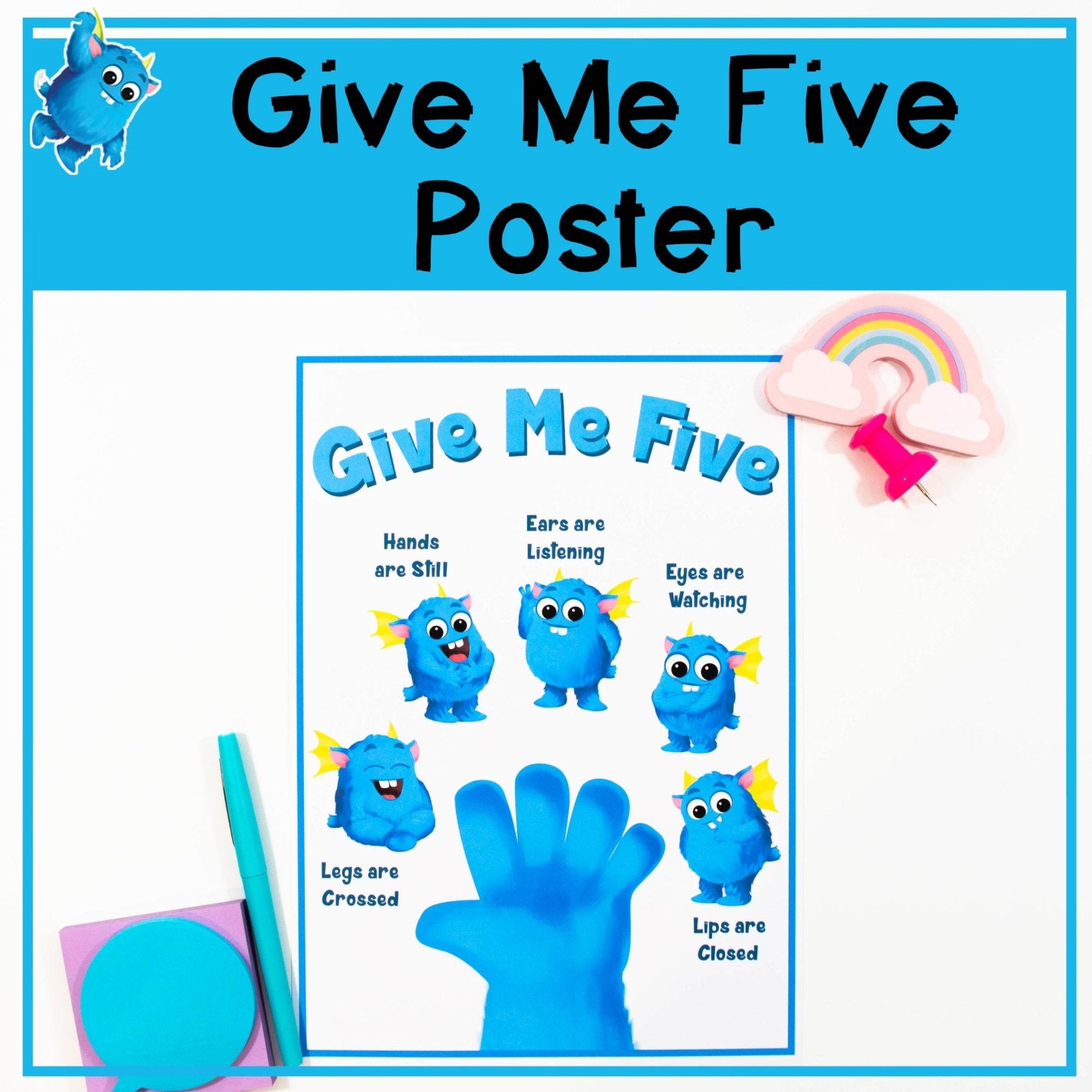 Give Me Five Poster - Your Teacher's Pet Creature