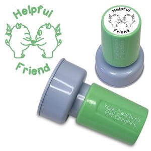 Helpful Friend - Pre Inked Teacher Stamp - Your Teacher's Pet Creature