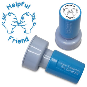 Helpful Friend - Pre Inked Teacher Stamp - Your Teacher's Pet Creature