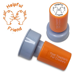 Helpful Friend - Pre Inked Teacher Stamp - Your Teacher's Pet Creature